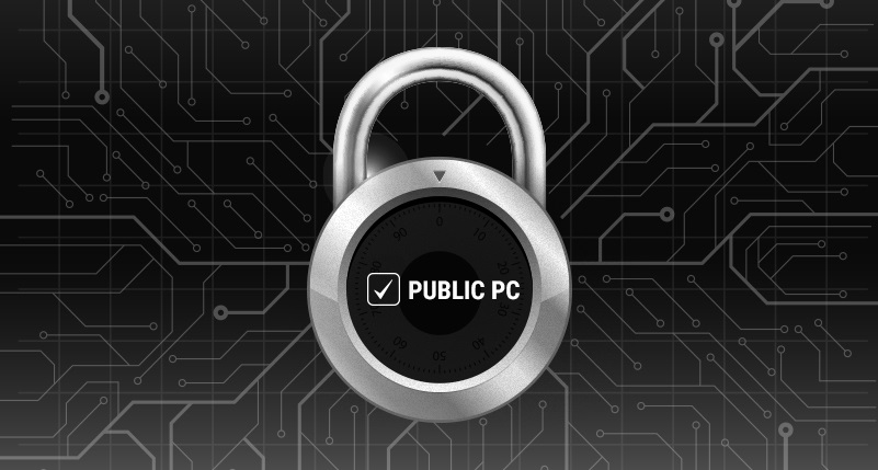 الحفاظ على معلوماتك الخاصة عند استخدام جهاز كمبيوتر عام