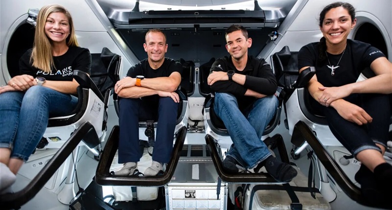 Four civilians on a daring SpaceX mission are attempting the first commercial spacewalk