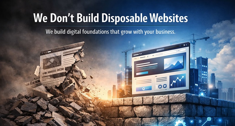 We don’t build disposable websites. We build digital foundations that grow with your business.