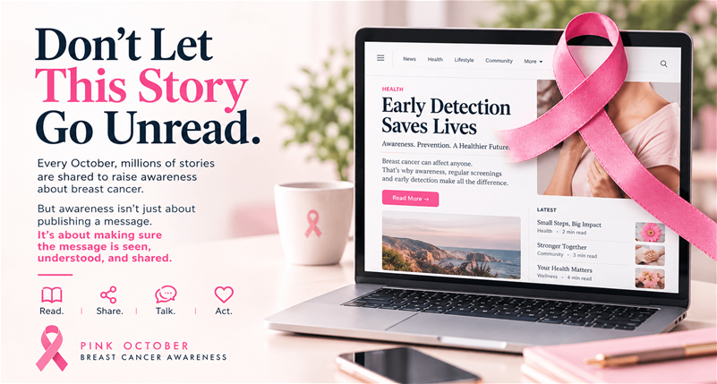 This Pink October, let’s keep the conversation going.