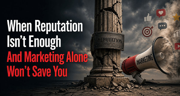 When Reputation Isn’t Enough And Marketing Alone Won’t Save You