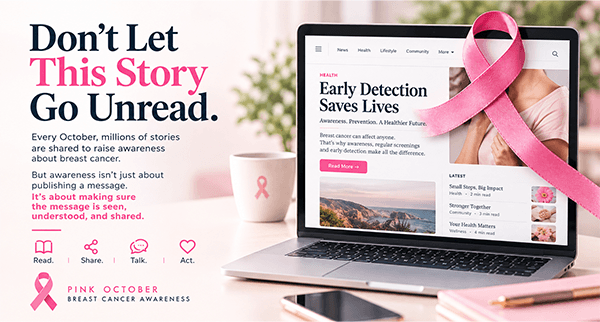 This Pink October, let’s keep the conversation going.