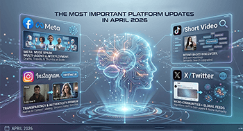 وسائل التواصل الاجتماعي تتغير بسرعة: أهم تحديثات المنصات في أبريل 2026
